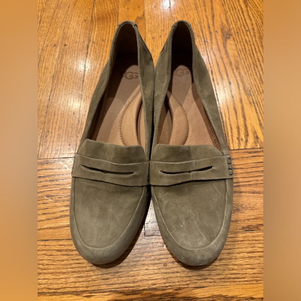 UGG Autralia Elise Studded Bling Antilope Suede Block Heel 1092282 Women's 9.5